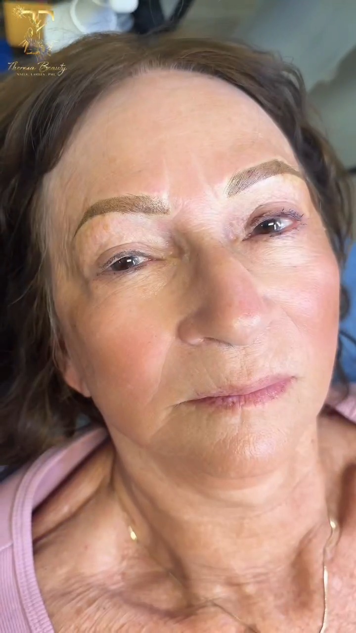 Portrait of a client showing softly defined brows by Theresa in Land O’ Lakes, FL